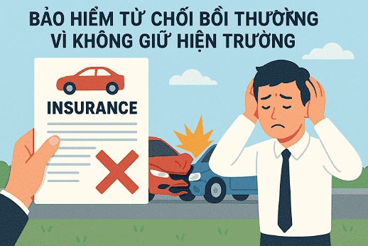 Bảo hiểm ô tô, Bảo hiểm thân vỏ ô tô, Emily xevaban, Bảo hiểm thân vỏ, Bảo hiểm oto, Không giữ hiện trường, Bảo hiểm từ chối, Từ chối bồi thường, Tai nạn oto.